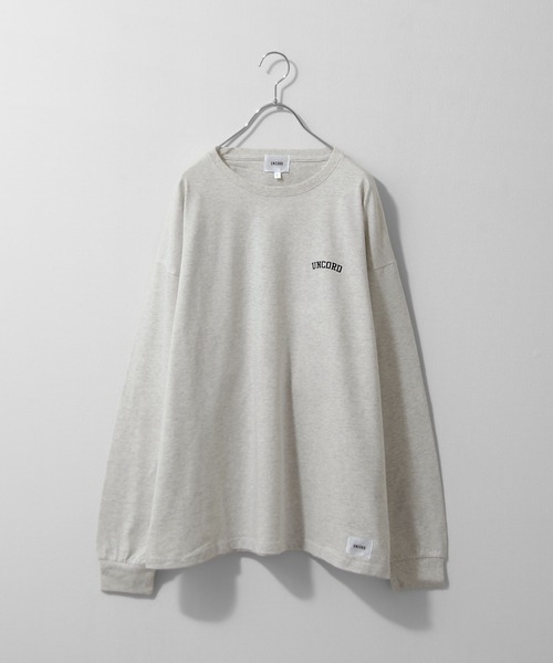 UNCORD(アンコード)の「【UNCORD】ワンポイントプリントBIGロンT/ロングスリーブ長袖Tシャツ(Tシャツ/カットソー・メンズ・ホワイト/ブラック/ネイビー/カーキ/オートミール/ホワイト系/ブラック系/アイボリー系/カーキ系/ネイビー系・MEDIUM/LARGE/X-LARGE)」の14枚目の写真