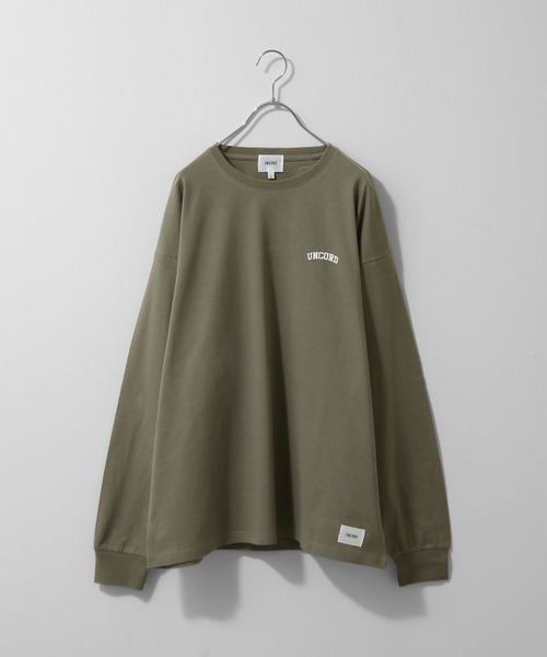 UNCORD(アンコード)の「【UNCORD】ワンポイントプリントBIGロンT/ロングスリーブ長袖Tシャツ(Tシャツ/カットソー・メンズ・ホワイト/ブラック/ネイビー/カーキ/オートミール/ホワイト系/ブラック系/アイボリー系/カーキ系/ネイビー系・MEDIUM/LARGE/X-LARGE)」の16枚目の写真