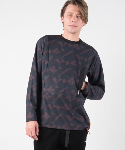 +phenix(プラスフェニックス)の「+phenix(プラスフェニックス)Stretch Zip Pocket Tee(Tシャツ/カットソー・メンズ・ホワイト/カーキ/ホワイト×グレー/ブラック・S/M/L/XL/XXL)」の4枚目の写真