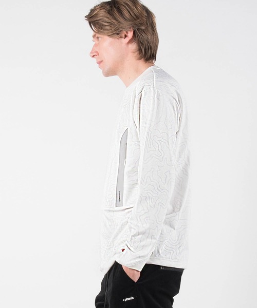 +phenix(プラスフェニックス)の「+phenix(プラスフェニックス)Stretch Zip Pocket Tee(Tシャツ/カットソー・メンズ・ホワイト/カーキ/ホワイト×グレー/ブラック・S/M/L/XL/XXL)」の9枚目の写真