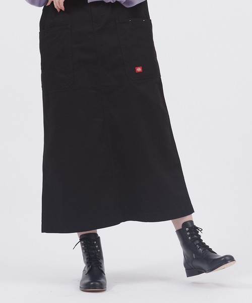 Dickies（ディッキーズ）の「Dickies/ディッキーズ ツイルジャンスカワンピース（ジャンパースカート・レディース・ブラック/ベージュ/グレー/カーキ・M）」の22枚目の写真