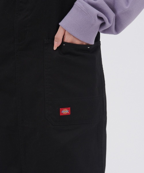 Dickies（ディッキーズ）の「Dickies/ディッキーズ ツイルジャンスカワンピース（ジャンパースカート・レディース・ブラック/ベージュ/グレー/カーキ・M）」の7枚目の写真