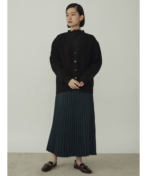 COTORICA（コトリカ）の「起毛プリーツスカート（スカート・レディース・マスタード/グリーン/モカ・FREE）」の7枚目の写真