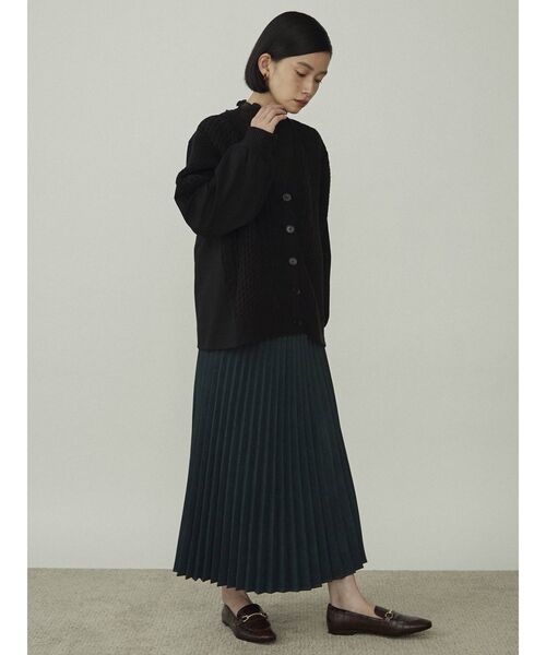 COTORICA（コトリカ）の「起毛プリーツスカート（スカート・レディース・マスタード/グリーン/モカ・FREE）」の8枚目の写真