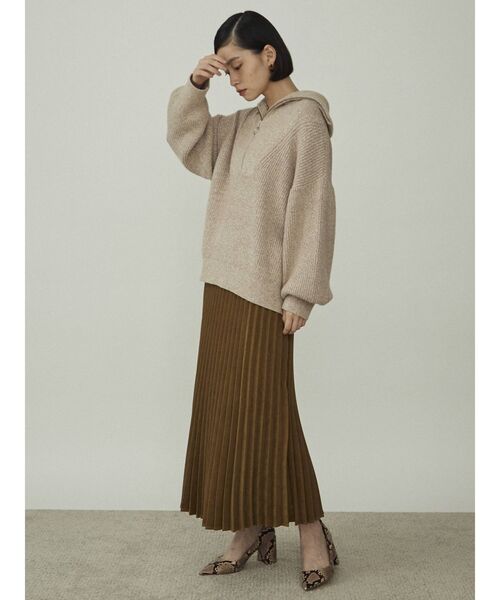 COTORICA（コトリカ）の「起毛プリーツスカート（スカート・レディース・マスタード/グリーン/モカ・FREE）」の13枚目の写真