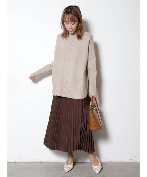 COTORICA（コトリカ）の「起毛プリーツスカート（スカート・レディース・マスタード/グリーン/モカ・FREE）」の18枚目の写真