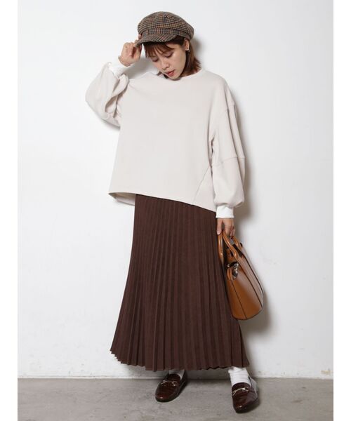 COTORICA（コトリカ）の「起毛プリーツスカート（スカート・レディース・マスタード/グリーン/モカ・FREE）」の20枚目の写真