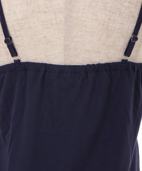 axes femme（アクシーズファム）の「ストラップビジューキャミ（キャミソール・レディース・パープル/キナリ/ネイビー・MEDIUM）」の7枚目の写真