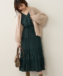 natural couture | 【WEB限定カラー有り】前後2WAYカシュクールティアードワンピース(ワンピース)