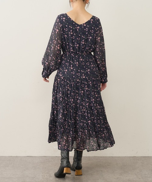 natural couture（ナチュラルクチュール）の「【WEB限定カラー有り】前後2WAYカシュクールティアードワンピース（ワンピース・レディース・ピンクベージュ/ブラック/その他3/その他2/グリーン/その他1・FREE）」の12枚目の写真