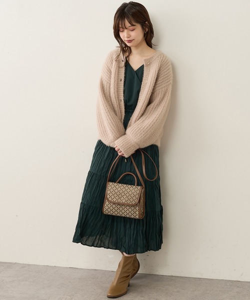 natural couture（ナチュラルクチュール）の「【WEB限定カラー有り】前後2WAYカシュクールティアードワンピース（ワンピース・レディース・ピンクベージュ/ブラック/その他3/その他2/グリーン/その他1・FREE）」の13枚目の写真