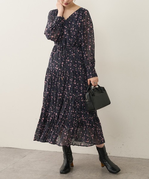 natural couture（ナチュラルクチュール）の「【WEB限定カラー有り】前後2WAYカシュクールティアードワンピース（ワンピース・レディース・ピンクベージュ/ブラック/その他3/その他2/グリーン/その他1・FREE）」の19枚目の写真