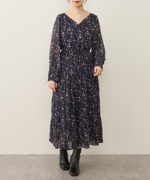 natural couture（ナチュラルクチュール）の「【WEB限定カラー有り】前後2WAYカシュクールティアードワンピース（ワンピース・レディース・ピンクベージュ/ブラック/その他3/その他2/グリーン/その他1・FREE）」の15枚目の写真