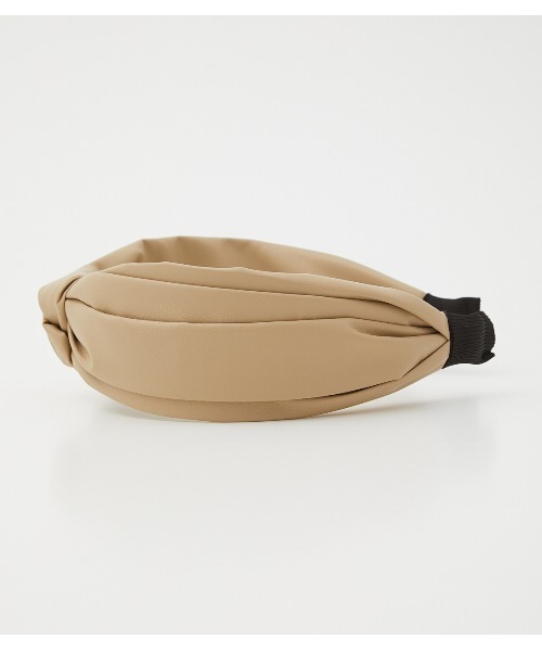AZUL by moussy(アズールバイマウジー)の「KNOT DESIGN HEADBAND/ノットデザインヘッドバンド(ヘアゴム・レディース・ブラック/ライトベージュ・FREE)」の13枚目の写真