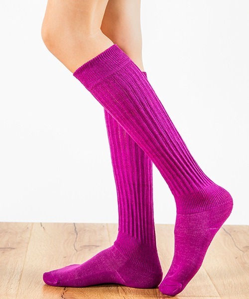 Fun & Daily（ファンアンドデイリー）の「F&D : カラールーズソックス（ソックス/靴下・レディース・ホワイト/パープル/ブラウン/ブルー/パープル系その他/イエロー/グリーン/ピンク・FREE）」の10枚目の写真