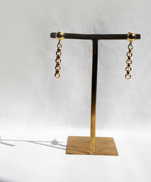 SOFFITTO（ソフィット）の「【soffitto×&O】別注《Round chain》チェーンボールピアス（ピアス（両耳用）・レディース・ゴールド・FREE）」の5枚目の写真