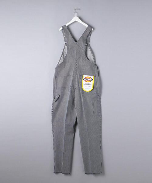 NEAT（ニート）の「＜NEAT（ニート）＞ Dickies ストライプ オーバーオール■■■（サロペット/オーバーオール・メンズ・ネイビー・L/M/XL）」の2枚目の写真