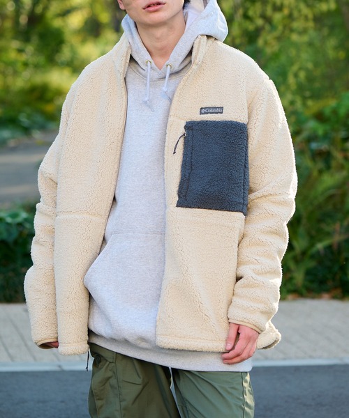 Columbia（コロンビア）の「【Columbia】 ヘビーウェイト シェルパ フリースジャケット（ブルゾン・メンズ・ネイビー/アイボリー/ブラック・M/XL/L/S）」の21枚目の写真