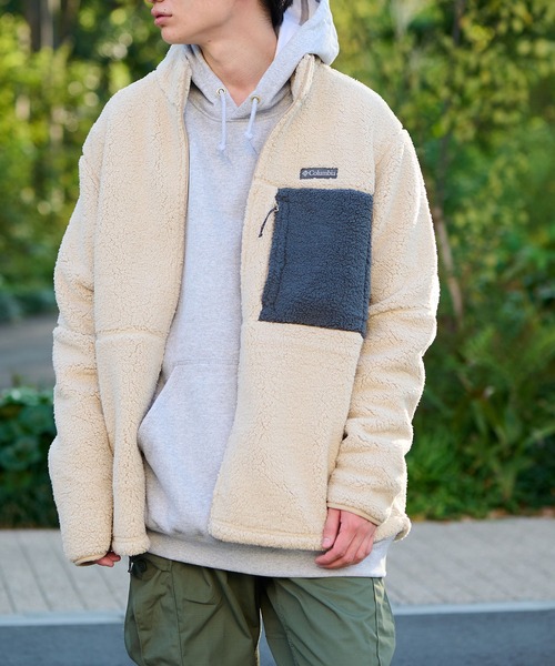 Columbia（コロンビア）の「【Columbia】 ヘビーウェイト シェルパ フリースジャケット（ブルゾン・メンズ・ネイビー/アイボリー/ブラック・M/XL/L/S）」の20枚目の写真