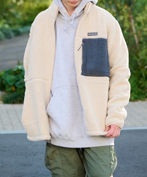 Columbia（コロンビア）の「【Columbia】 ヘビーウェイト シェルパ フリースジャケット（ブルゾン・メンズ・ネイビー/アイボリー/ブラック・M/XL/L/S）」の19枚目の写真