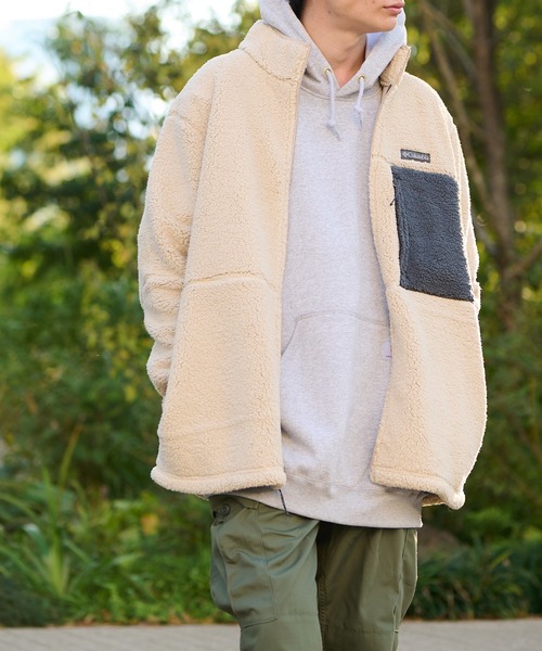 Columbia（コロンビア）の「【Columbia】 ヘビーウェイト シェルパ フリースジャケット（ブルゾン・メンズ・ネイビー/アイボリー/ブラック・M/XL/L/S）」の16枚目の写真