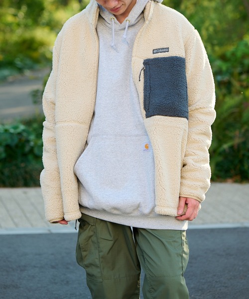 Columbia（コロンビア）の「【Columbia】 ヘビーウェイト シェルパ フリースジャケット（ブルゾン・メンズ・ネイビー/アイボリー/ブラック・M/XL/L/S）」の22枚目の写真