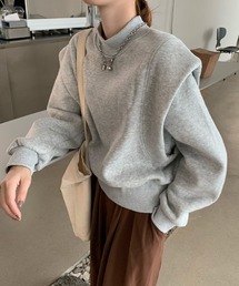 ショルダータックハイネックプルオーバー