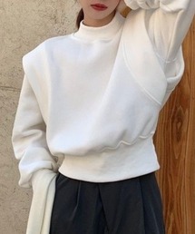 MANGROVE（マングローブ）の「ショルダータックハイネックプルオーバー（スウェット）」