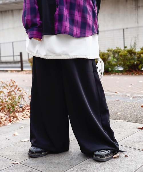 AFYF（エーエフワイエフ）の「【セットアップ対応】AFYF BASIC HAKAMA PANT/ ベーシック ハカマパンツ（その他パンツ・メンズ・ブラック系その他/ブラック系その他2/ブラック系その他5/ブラック系その他3/ブラック系その他4・FREE）」の4枚目の写真