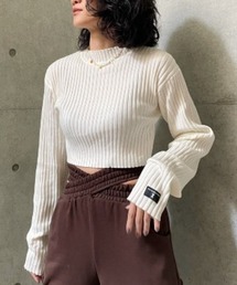 FIG&VIPER | クロップドリブニットTOP(ニット/セーター)