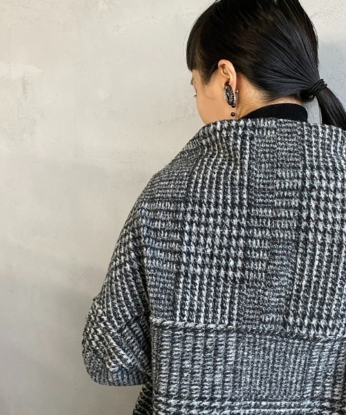 JEANS FACTORY Clothes（ジーンズファクトリークローズ）の「[Jeans Factory Clothes/ジーンズファクトリークローズ] イタリアンエアリーチェック ロングガウンコート（その他アウター・レディース・ベージュ/グレー/ブラック・F）」の15枚目の写真