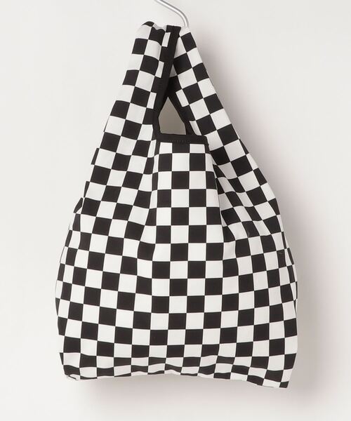 WEGO(ウィゴー)の「WEGO/チェッカーロゴマルシェバッグ(トートバッグ・レディース・ブラック/オレンジ/グリーン/パープル系その他・FREE)」の18枚目の写真