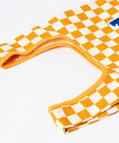 WEGO(ウィゴー)の「WEGO/チェッカーロゴマルシェバッグ(トートバッグ・レディース・ブラック/オレンジ/グリーン/パープル系その他・FREE)」の13枚目の写真