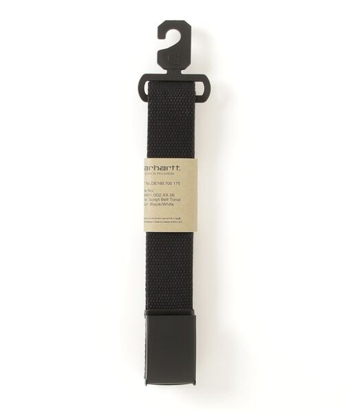Carhartt WIP(カーハートダブリューアイピー)の「Carhartt WIP/カーハートダブリューアイピー スクリプトベルト I028401(ベルト・メンズ・ブラック×ホワイト/カモフラージュ/グレー・FREE)」の5枚目の写真