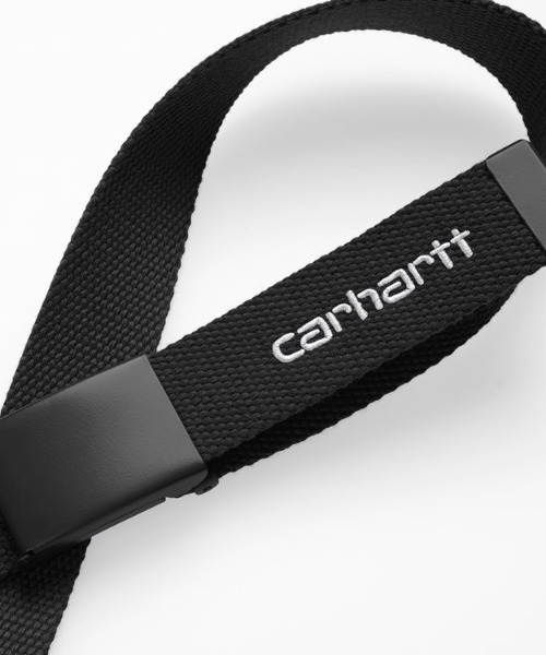 Carhartt WIP(カーハートダブリューアイピー)の「Carhartt WIP/カーハートダブリューアイピー スクリプトベルト I028401(ベルト・メンズ・ブラック×ホワイト/カモフラージュ/グレー・FREE)」の4枚目の写真
