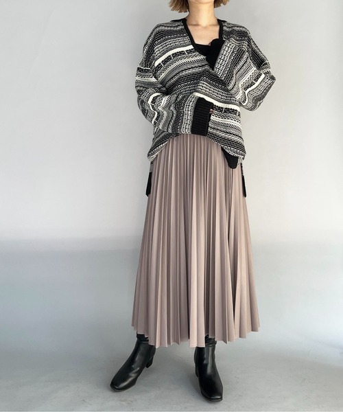 PICCIN（ピッチン）の「【WEB限定】ジャガードボーダーニット（ニット/セーター・レディース・ブラウン/ブラック・L/M）」の19枚目の写真