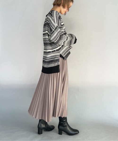 PICCIN（ピッチン）の「【WEB限定】ジャガードボーダーニット（ニット/セーター・レディース・ブラウン/ブラック・L/M）」の22枚目の写真