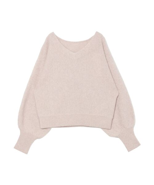 LAGUNAMOON（ラグナムーン）の「ラクーンショートニットプルオーバー（ニット/セーター・レディース・チャコールグレー/ピンク/アイボリー・FREE）」の14枚目の写真