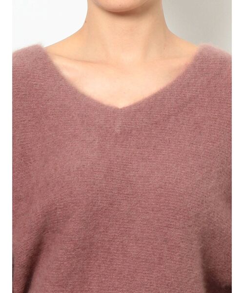 LAGUNAMOON（ラグナムーン）の「ラクーンショートニットプルオーバー（ニット/セーター・レディース・チャコールグレー/ピンク/アイボリー・FREE）」の9枚目の写真