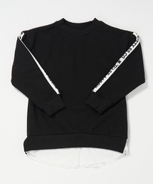 RUSTY（ラスティ）の「【RUSTY:ラスティー】キッズフェイクレイヤード ロゴテープデザイン長袖Tシャツ（Tシャツ/カットソー・キッズ）」