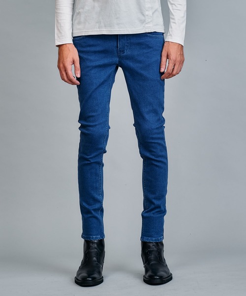 NO ID.（ノーアイディ）の「ストレッチデニムウォームスキニーPT（デニムパンツ・メンズ・ブラック/インディゴブルー/ブルー系その他・2/3/1）」の6枚目の写真