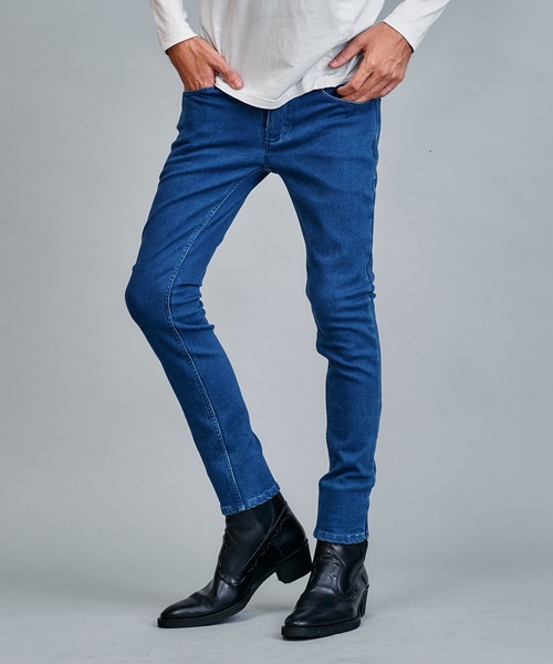 NO ID.（ノーアイディ）の「ストレッチデニムウォームスキニーPT（デニムパンツ・メンズ・ブラック/インディゴブルー/ブルー系その他・2/3/1）」の16枚目の写真