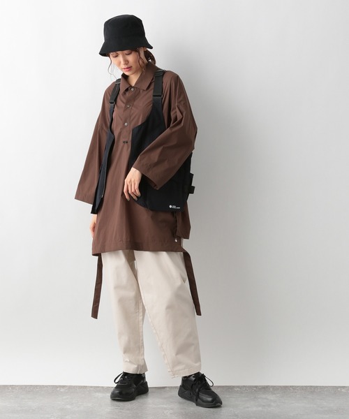 GLOBAL WORK（グローバルワーク）の「LOGOS＊GW　ワイドパンツ/227966（チノパンツ・メンズ・ホワイト/ネイビー・MEDIUM/LARGE/SMALL）」の4枚目の写真