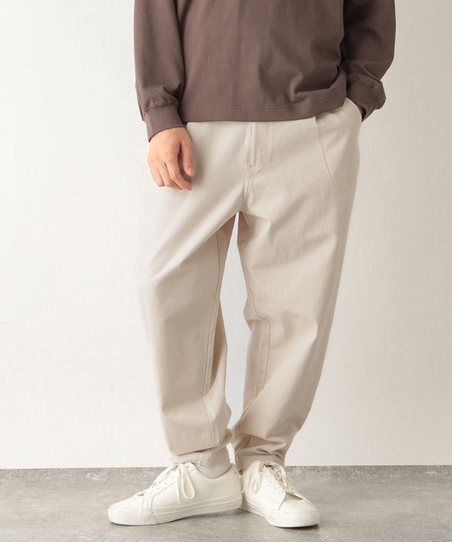 GLOBAL WORK（グローバルワーク）の「LOGOS＊GW　ワイドパンツ/227966（チノパンツ・メンズ・ホワイト/ネイビー・MEDIUM/LARGE/SMALL）」の6枚目の写真