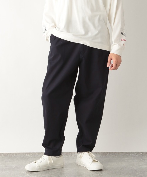 GLOBAL WORK（グローバルワーク）の「LOGOS＊GW　ワイドパンツ/227966（チノパンツ・メンズ・ホワイト/ネイビー・MEDIUM/LARGE/SMALL）」の7枚目の写真