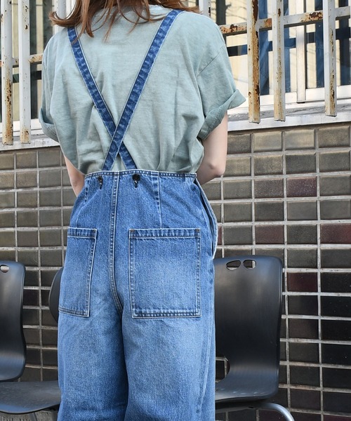 Johnbull（ジョンブル）の「サスペンダーエコデニムパンツ（サロペット 