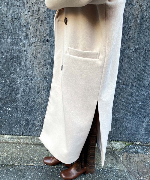 MLI'A（エムリア）の「サイドスリットオーバーサイズコート（その他アウター・レディース・ブラック/ブラウン/アイボリー/杢グレー/イエロー×グリーン・M）」の14枚目の写真