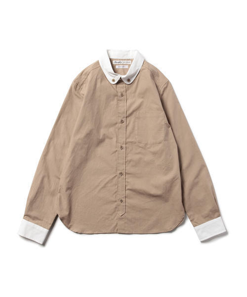 BEAMS BOY（ビームスボーイ）の「BEAMS BOY / ラウンド クレリック ロングスリーブ（シャツ/ブラウス・レディース・ベージュ/レッド/ブルー系その他・ONE SIZE）」の12枚目の写真