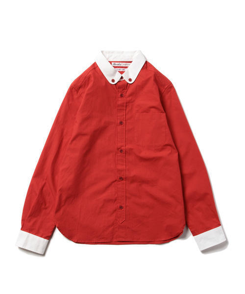 BEAMS BOY（ビームスボーイ）の「BEAMS BOY / ラウンド クレリック ロングスリーブ（シャツ/ブラウス・レディース・ベージュ/レッド/ブルー系その他・ONE SIZE）」の11枚目の写真