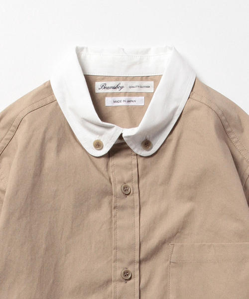 BEAMS BOY（ビームスボーイ）の「BEAMS BOY / ラウンド クレリック ロングスリーブ（シャツ/ブラウス・レディース・ベージュ/レッド/ブルー系その他・ONE SIZE）」の6枚目の写真